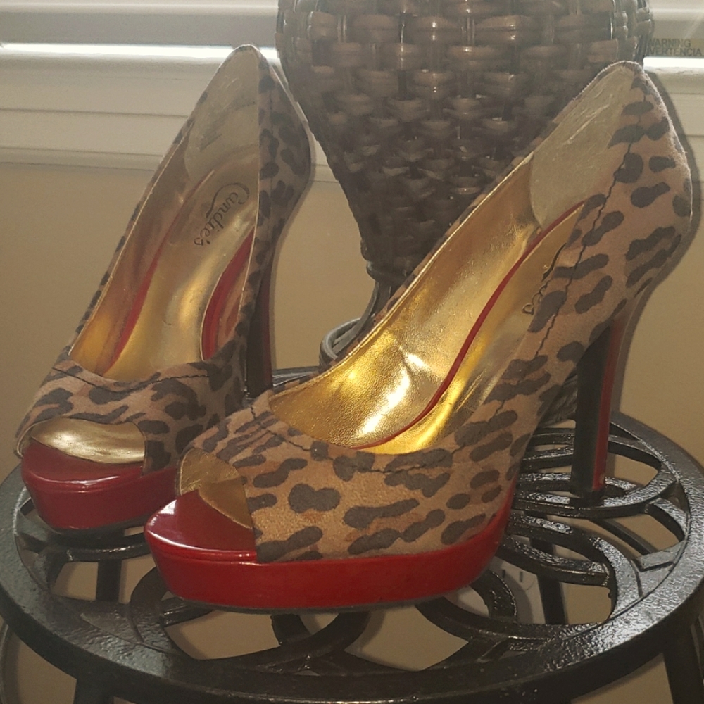 🐆Animal Print Red Bottom Stilettos 👠